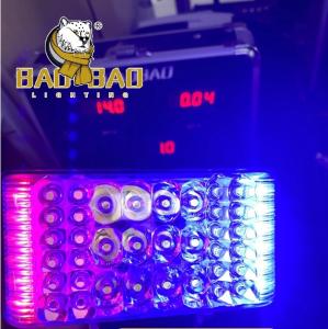 China 36 Bulb Iron Back White Red Blue Flash Police Light LED Headlights For CG For HAOJUE factory