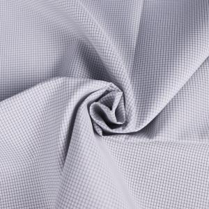 China 98% Polyester 2% Carbon Fiber 2.5mm Conductive Grid ESD Fabric Gray factory