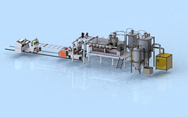Available 100% recycled PET Sheet Extrusion Line For Seeding Tray single