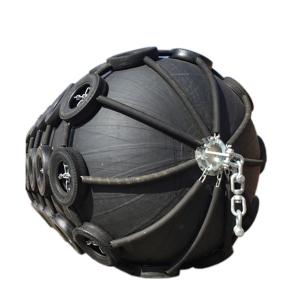 China 2m 3m 4meter Pneumatic Marine Rubber Fender with Tire Chain factory