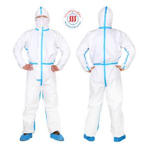 China Medical Disposable Coverall Suit 65gsm factory