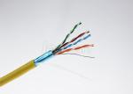 Lansan LSZH Gigabit Cat5e FTP Cable , 24AWG 0.5mm Solid BC Ethernet Lan Cable