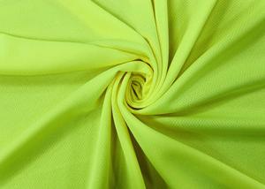 China 140GSM Birds Eye Mesh Fabric / 100% Polyester Fluorescent Mesh Fabric Yellow factory