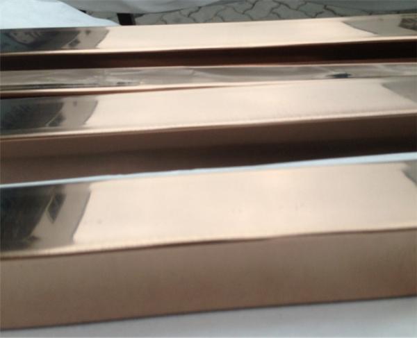 Gold Stainless Steel Pipe Tube Mirror Finish 201 304 316 For Handrail Balustrade