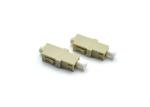 No - Ear LC Fiber Optic Adapter MM SX Simplex Grey Ceramic Sleeve For FTTH