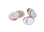 ABS Metal Rose Gold Cosmetic Pocket Mirror Pantone Small Folding Mirror