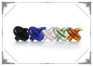 China Small Colorful Caps Glass Accessories For Smoking Water Pipes factory
