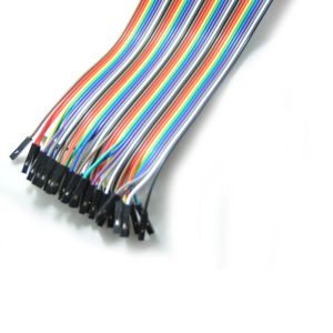 1 Pin-1 Pin Female To Male Jumper Wires For Arduino , 40pcs In Row Dupont Cable