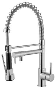 China Flexible Kitchen Mixer Taps Modern Style Brass With Single Handles factory