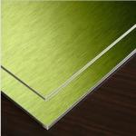 Gold Brushed Aluminum Composite Panel 1mm -4mm