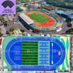 IAAF UV-Resistant Rubber Athletic Track for Athletic Fields Stadiums Centers