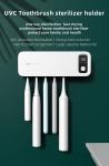 Home Battery UVC Light Sterilizer Smart Wall Mounted Toothbrush Sanitizer