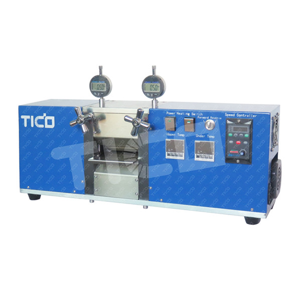 China 100mm Width Heated Calender Machine for Electrode Roll Pressing factory