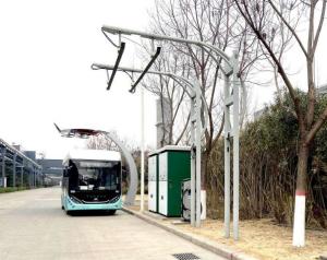 China Pantograph fast charger for electric bus 600kw charging capacity output current 800A factory