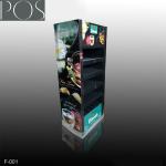 cosmetic floor display stand with double sides