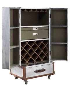 China Acrylic Industrial Style Wine Cabinet L69*W52*H130cm For Home Office factory
