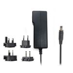 2 Pin Plug Wall Power Adapter 88% Efficiency 1200mm Dc Connector Length