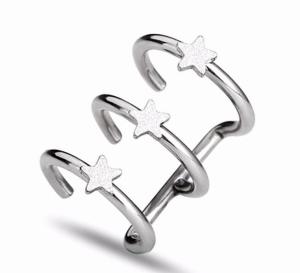 China Indian hot sale fashion ear clip non pierced earrings star ear cuff factory