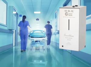 China Hospital Healthcare Touch Free Alcohol Sanitizer Dispenser 304 Stainless Steel factory