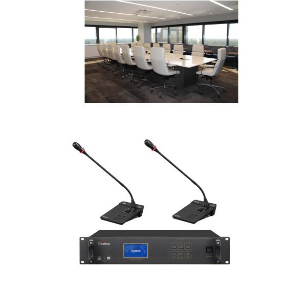 Cardioid Directional XLR Gooseneck Microphone Wireless Conferencing System 30MHz