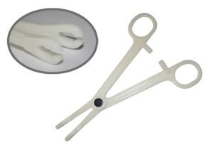 China White Disposable Sponge Forceps Slotted factory