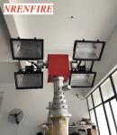 9m vertical mount pneumatic telescopic mast lighting tower 4x1000W Halogen Lamps