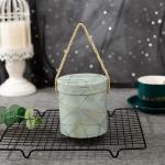 UV Coating Marble Carry-On Bucket Flower Box With Your Own Logo For Other Gift