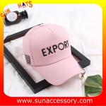 QF17015 Sun Accessory customized wholesale baseball caps and hats for ladies
