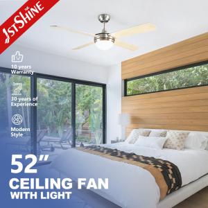 China MDF Blade Modern Ceiling Fan Led Light Contemporary Fans For Living Room factory