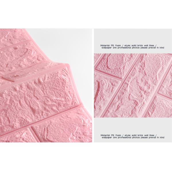 China Pink Colour 25kg/cbm 3D Foam Wall Stickers CE certification factory