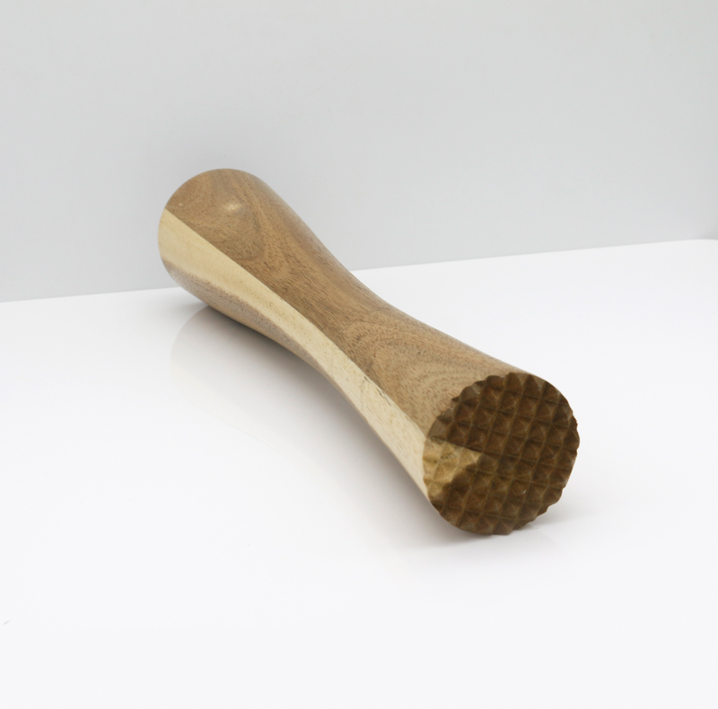 310 X 60mm Polished Wooden Muddler Acacia Wood Garlic Ice Pound Stick
