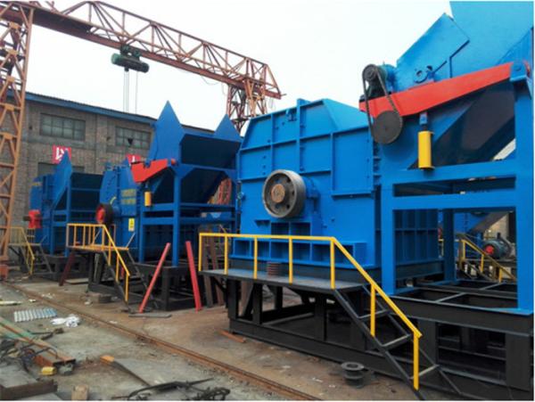 Single Shaft Steel Shredder Machine / Waste Plastic Crusher Machine Low Power