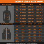 Unisex Winter 4 9 11 Zone Heating Gilet Waistcoat Thermal 3 Ajustable Temperatur