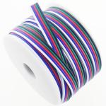 Flexible Wire Extension Cord for LED Ribbon 1618 Gauge PVC Jacket RGBW RGB 3pin