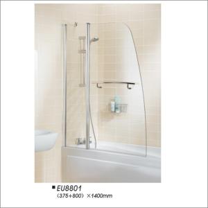 China Modern Clear Glass Bath Screen , Bathtub Shower Screen With Pivot Door factory