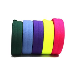 Purple PP Nylon Elastic Webbing 2cm Spandex Elastic Band