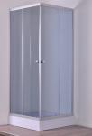 4mm Smoke Glass Convenient Square Bathroom Glass Shower Enclosures Free Standing