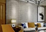 Fireproof 3D Brick Effect Wallpaper / Textured Brick Wallpaper For Project , 0.7