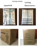 Medical Ppe Disposable Coveralls Aami Pb70 Level 1 2 3 Taped Microporous