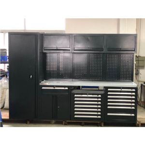 Movable Large New Black Garage Workbench / for Workshop Steel Combination Tool