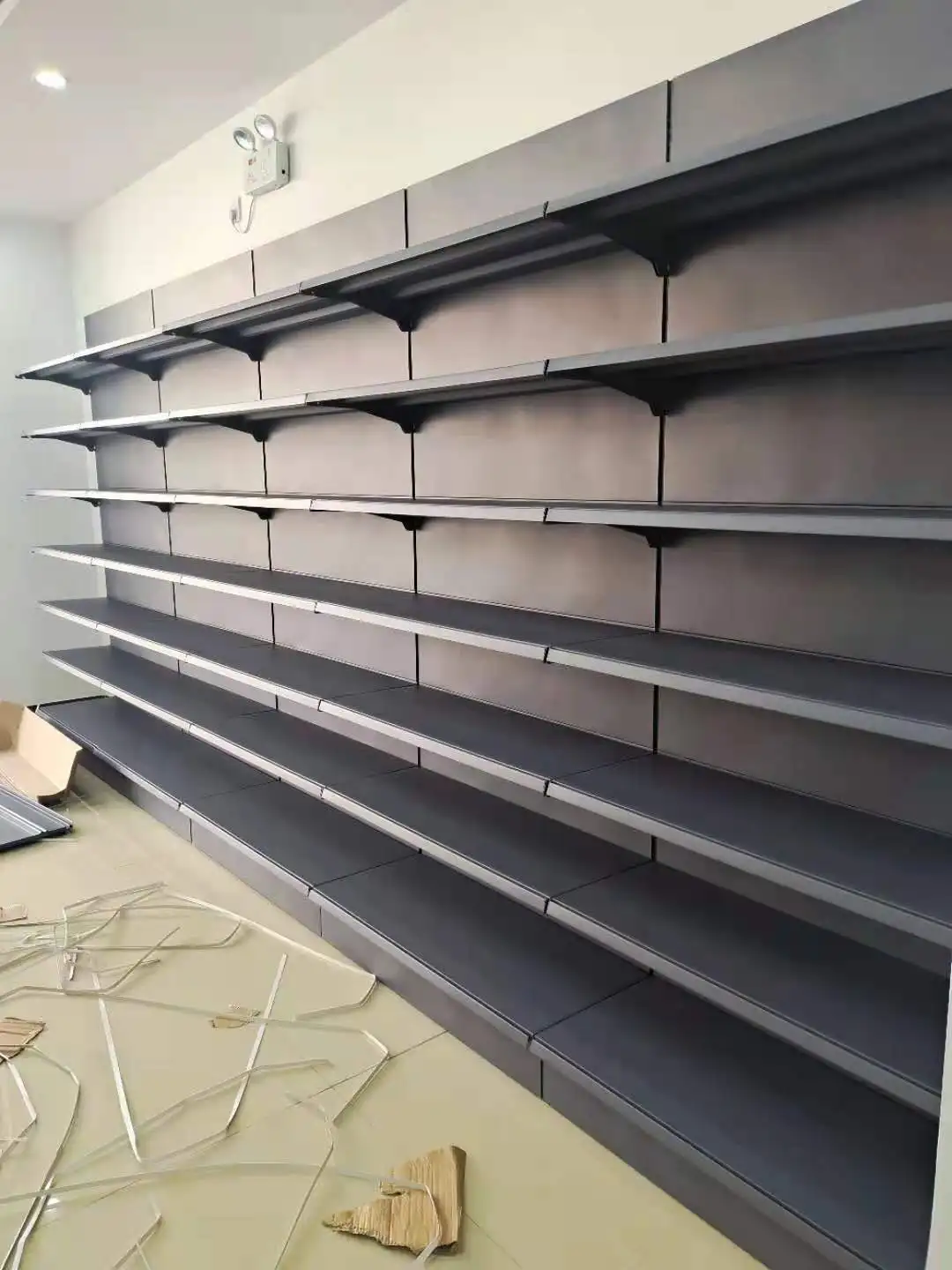 Factory Customized Size Thickness Color Super Market Racks
