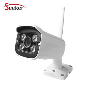 China New 1.0MP 720P IP66 Waterpfoof TF Card Wireless Cameras Outdoor Bullet Home Security Wifi Cameras factory