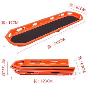 China Orange Rescue Basket Stretcher First Aid Folding Stokes Basket OEM factory