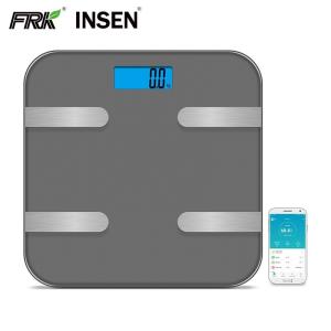 China Smart Blue Backlight LCD Display Bluetooth Bathroom Scales factory