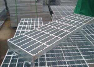 China High Security Stainless Steel Bar Grating , Steel Open Mesh Flooring Non Slip factory