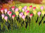 LED Simulation Calla Lily Lights Park Lawn, Beautiful Display, Decorative