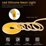 Dc 12v 600leds 6*12mm PVC Neon LED Strip Light Waterproof Flexible LED Light