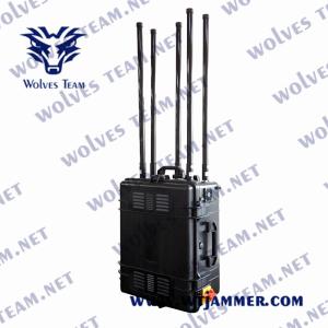 China CDMA PCS Portable Signal Jammer 3G 4G LTE 4G Wimax 5G WIFI 1200W 1000m factory