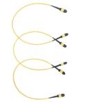 8 Core IEC Fiber Optic Cable , MPO To MPO Fiber Cable LSZH