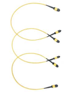 China 8 Core IEC Fiber Optic Cable , MPO To MPO Fiber Cable LSZH factory